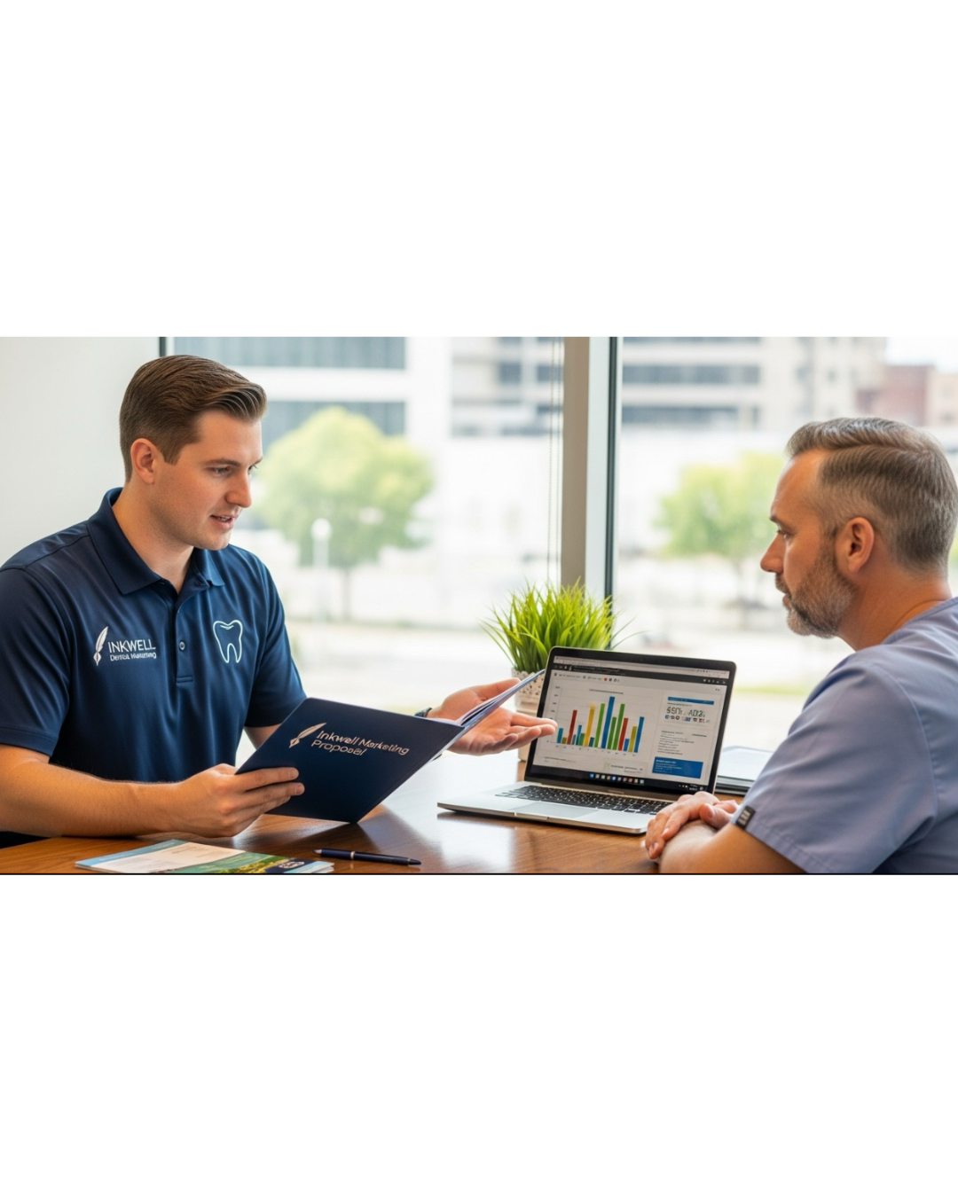 dentist consulting inkwell dental marketing team